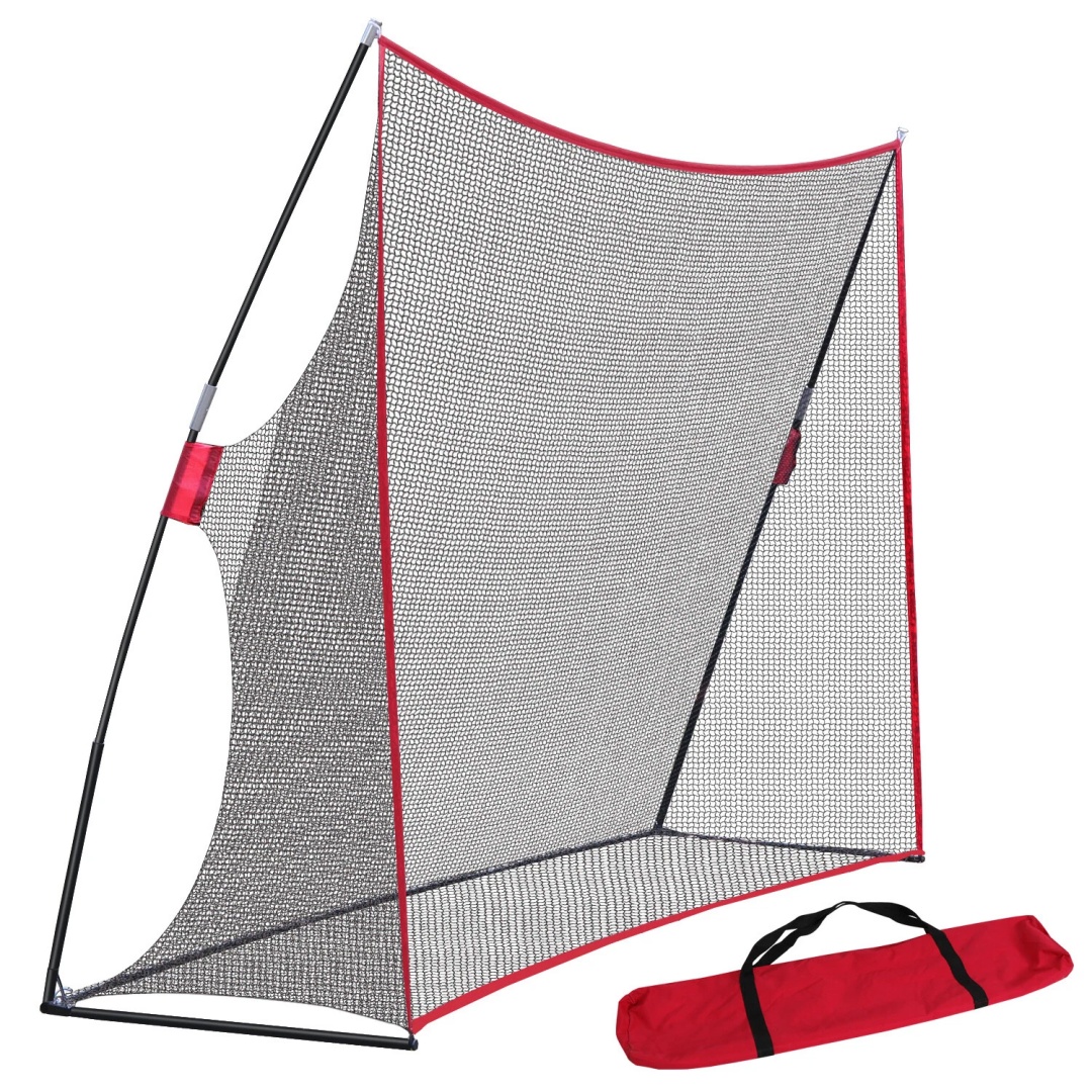 Practice Net Hitting - 10x7フィートのポータブルゴルフ練習ネット、ヒッティングトレーニングネット、キャリーバッグ付き、裏庭用