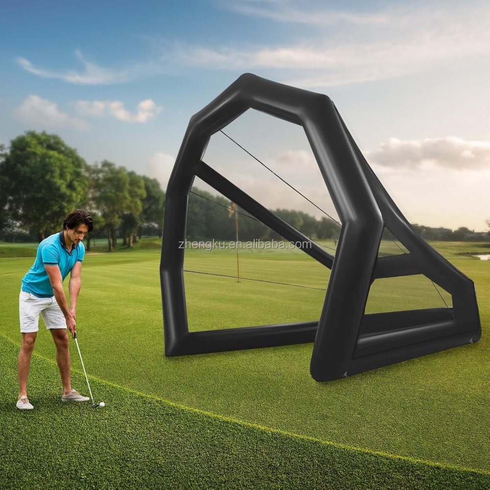 インフレータブルゴルフ練習スイングシミュレーターネットケージ - Practice Net Hitting のレビューと価格