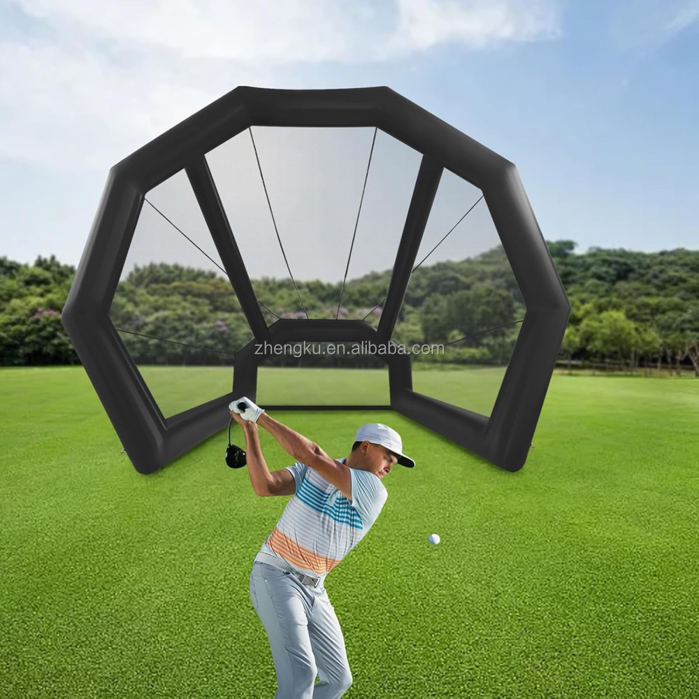 インフレータブルゴルフ練習スイングシミュレーターネットケージ - Practice Net Hitting のレビューと価格