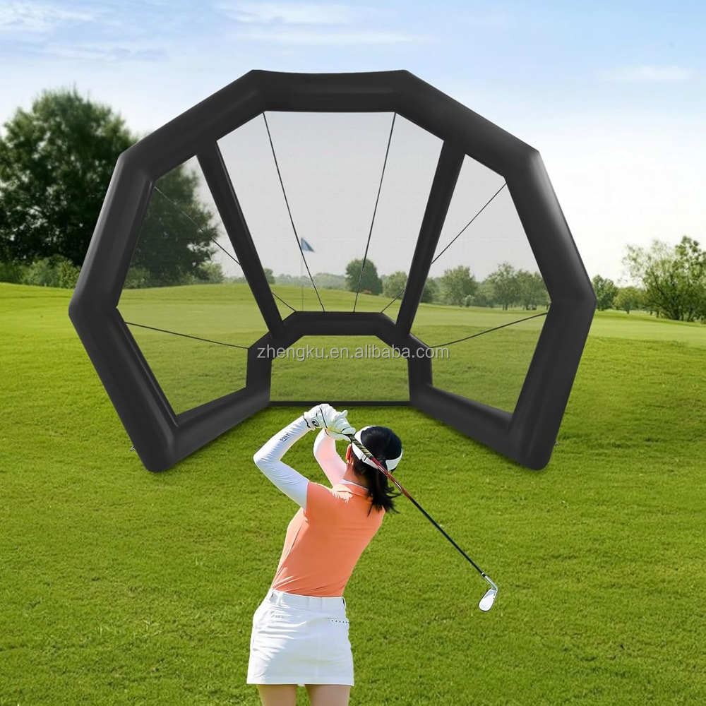 インフレータブルゴルフ練習スイングシミュレーターネットケージ - Practice Net Hitting のレビューと価格