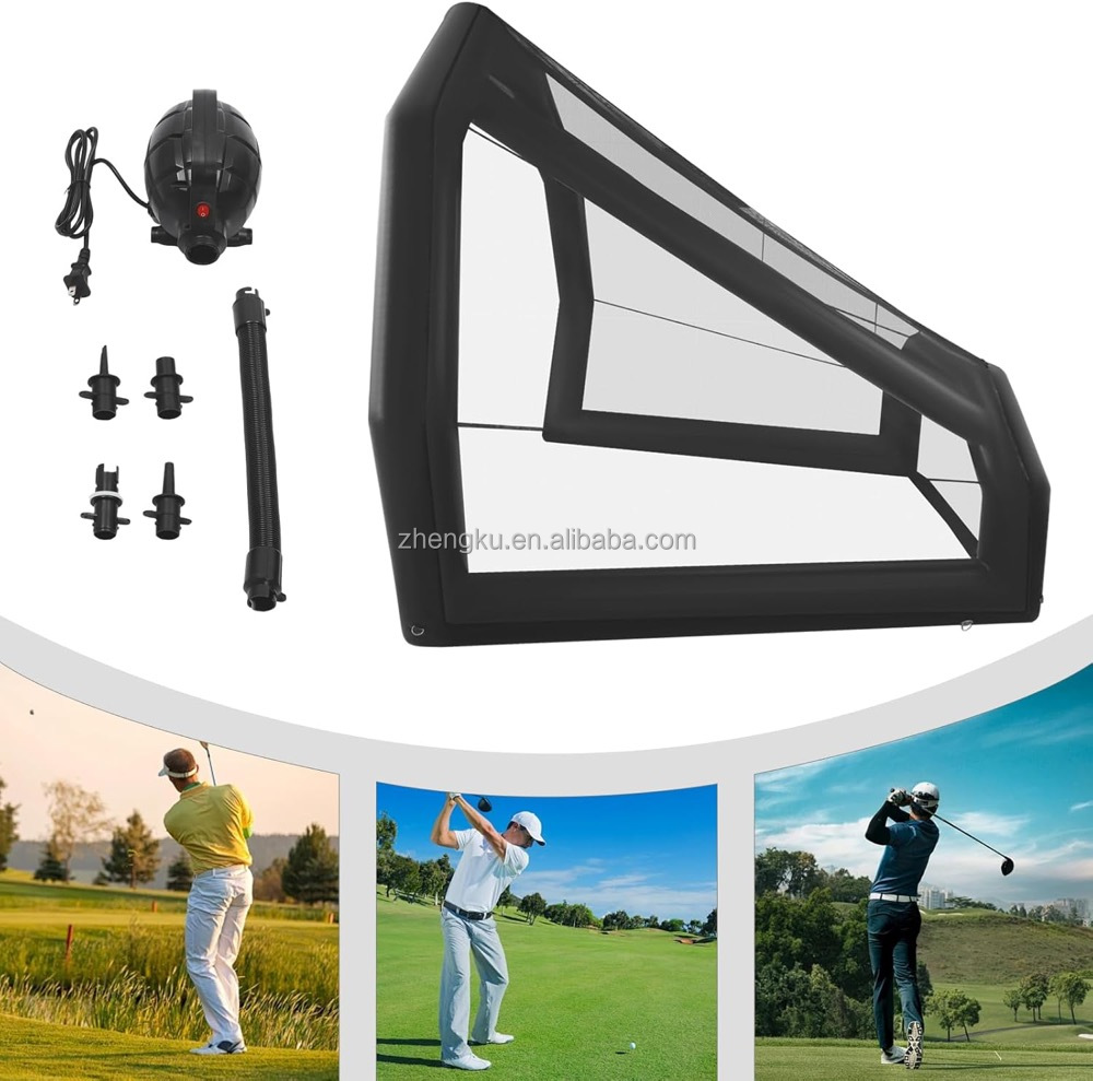 インフレータブルゴルフ練習スイングシミュレーターネットケージ - Practice Net Hitting のレビューと価格